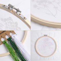 옥이드림 DIY 프랑스자수 패키지 들꽃 꽃자수패키지 프랑스자수용품 프랑스자수도안