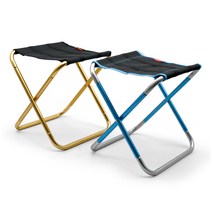 가성비 좋은 접이식 휴대용 캠핑 낚시 의자 튼튼하고 가벼운 알루미늄 합금재질, 중형, 골드