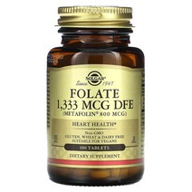 솔가 활성 엽산 800mcg 활성형 엽산 100정 (3개월분), 활성형 엽산 800mcg 100정, 1개, 100개