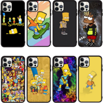 심슨 simpson 슬림 검정 범퍼케이스 갤럭시와이드6 A13 신비폰2 G525 X커버5 아이폰14 제트플립4 갤럭시점프 갤럭시퀀텀4 A54 갤럭시버디2 M23