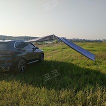 차량용 캐노피 어닝 접이식 차광막 그늘막 자동차, 어드밴스드그레이(소)300x150cm