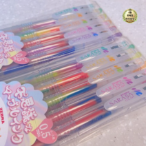 제브라 사라사클립볼펜 마블칼라 0.5mm 5색 세트, 24세트