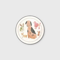 리빙쉘텐트 초대형 거실형 돔 쉘터 북유럽 스타일 거실 미끄럼 방지 바닥 매트 귀여운 만화 작은 동물 개 인쇄 라운드 공간 카펫 러그 어린이 방 놀이 텐트, [04] Diameter 140cm, [02] Round Rug 2
