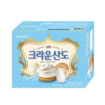 크라운 산도 밀크 161g 탕비 간식류 과자 캠핑 여행 오피스 대용 요리 점심 간식 식사