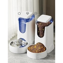 자동급식기 밥그릇 배식기 자율 스마트 강아지, R