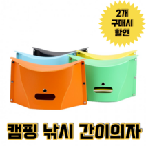 원터치 휴대용 간이 낚시 다이소 접이식의자 보다 저렴한 유퀴즈용, 레드(단품)