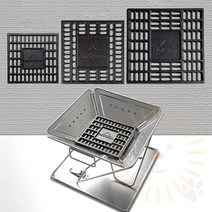 단디 화로 주철 숯 받침대 숯받이, S, 1개