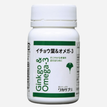 일본영양제 와카서플리 징코 오메가3 60정 뇌영양제 기억력 인지력