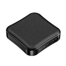 보조배터리 미니 L43D 전원 은행 10000mAh 충전기 USB 포트 외부 2.1A 고속 충전, 2.black