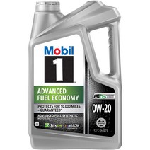 Mobil 1 모빌원 엔진오일 0W-20 (4.73L) Advanced Fuel Economy 120758 Advanced Full Synthetic Motor Oil