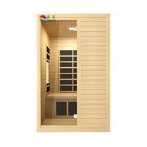 1인용 원적외선 찜질방 사우나 가정용 1인 습식 전신 디톡스 홈사우나 부스, E. 밝은노란색더블A섹션