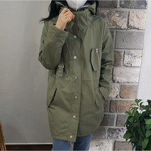 상상그이상 여성용 시스템 야상 점퍼 이중 클로징 후드점퍼 간절기 점퍼 하이넥 디자인 데일리룩