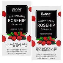 본네 프리미엄 로즈힙 푸레 퓨레 엘라스틴 쥬스 주스 스틱 쥬쓰 주쓰 스틱엘라스틴 앨라스틴 엥라스팅 엥라스틴 bonne premium rose hip 스틱 루주힙 본내 홈쇼핑 tv, 14포(2주분), 2박스