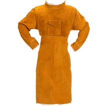 조정 가능한 크기와 소매 가죽 용접 앞치마 소 가죽 및 내화물 용접과 85CM 용접 앞치마, 갈색