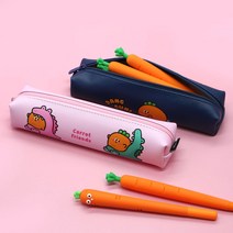 핑크풋 3000 당근쪼꼬미필통ver.2 정품, 핑크