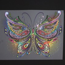티셔츠 드레스 히트 전송 스티커 장식에 Diy Appliques Butterfly Patch Iron