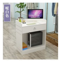 계산대 카운터 포스기 600 800 매장 인포데스크 프론트 식당 심플 미용실 리셉션 6, 80x40x92cm, 웜화이트