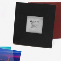 크래썸 5x7 사진앨범 50장 포켓식 포토앨범, 제트블랙