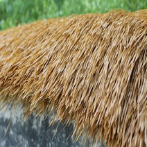 볏짚 동남아 인테리어 플라스틱 초가 지붕 인조 볏집 유기 초가 50cmX50cm 10세트, LA2청황색(노화방지)