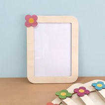 A4아크릴 자작게시판A타입 1칸 어린이집 유치원 초등학교 게시판 환경구성 꾸미기, 가로26.3cm 세로34.3cm 프레임3.5cm