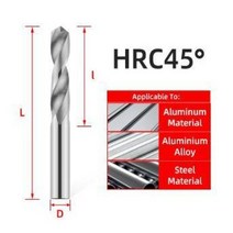 전동 핸드 가정용 드릴 세트 굴착 홀 텅스텐 카바이드 비트 티타늄 금속, 3.0mm+HRC45