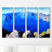 1358K 백두산천지_그림_대형노프레임세트 노프레임액자