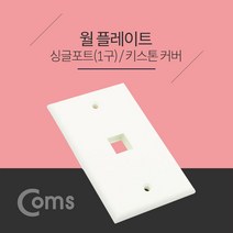 월 플레이트 싱글포트 키스톤 커버 1구 WALL PLATE 벽면 매립 부착형 RJ45 인터넷 케이블 랜선 연결 NT830
