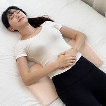 허리피슈 허리베개 다리 기능성 요추 낮은 베개, 그레이5cm
