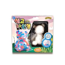 아티바바 칼라링석고 3D인형 곰, 단품