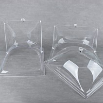 아크릴 커버 사각돔 소 AA 케익 커버 푸드 덮개 뚜껑 푸드 박스, 아크릴커버사각돔 대(가로슬라이드