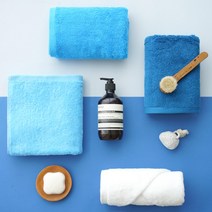 프리미엄 호텔 패밀리 타올 먼지없는 수건 밤부 뱀부 뱀부얀 고급 타월 돌잔치 답례품, 고급 공색 수건40수 코마사 240g - 남색, 1개