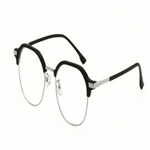 다잇템 남자 반뿔테 라운드 여자 라이트 사각 안경테