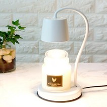 아트박스/소니가든 singleWhite캔들워머+캔들(21oz) SET/결혼집들이선물포장/카드메세지, 화이트피치