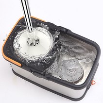 부자 오빠 올스틸 통돌이 회전 걸레 대걸레 마포 밀대 스핀 청소기 물걸레 물걸래, 부자오빠 올스틸 회전걸레