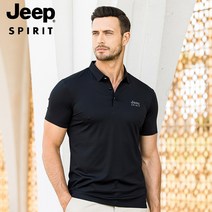 JEEP SPIRIT 지프 스피릿 남성 반팔 티셔츠 옷깃 여름 옷 남성 비즈니스 반팔티 코튼 남자의 느슨한 옷깃 반팔 티셔츠 23632