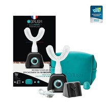 Y-Brush - 아동용 전동 칫솔 - Y자형 브러시 - 3개월 배터리 수명 - 아동용 나일론 스타트 팩 (4-12세) - 블루 고래 어플리케이터, Premium Adult Toothbrush