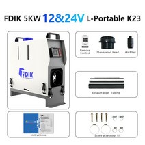 차량용 선풍기 FDIK 휴대용 보조 일체형 디젤 히터 5KW LCD 차고 유사 Websato Eberspacher 가열 팬 에어, 1.5KW 12 and 24V