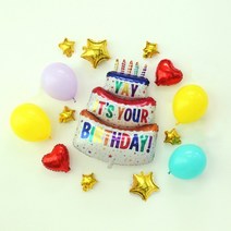 생일파티 케이크 풍선 100일 1000일 BXV