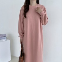 바이엘르 부드러운 빅사이즈 맨투맨 롱 원피스