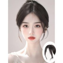 키라비 NEW 여자 정수리 앞머리 가발 100% 인모 수제 부분가발 자연스러운 탑커버 YHP290, YHP290-가르마-B(모카브라운), 1개