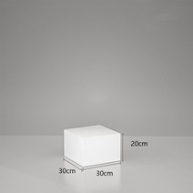 기둥 흰색 플로어 스탠드 스탠딩 다이 상품 진열대 쇼케이스 매장 가게 전시회 단상 스툴 랙, 01 흰색 사각 30x30x20