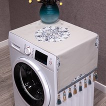 세탁기 현대 심플 중국식 냉장고 덥는천 1076 실내 퀼트 먼지 방지 뚜껑 수건 짝수 오픈 도어 롤러 1974234412, 58 *180CM (양문 냉장고 사용