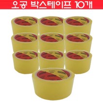 다봄마켓 [오공본드]OPP TAPE 포장용 박스테이프 경포장40m, 10개, 황색