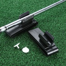 채거치대 채걸이 2Pcs 플라스틱 휴대용 골프 클럽 클립 퍼터 클램프 홀더, 기본