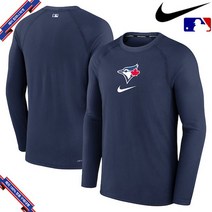 [미국정품] 나이키 MLB 토론토 블루제이스 Authentic Collection Game Raglan Performance Long Sleeve - Navy 911274