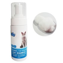 [RAΞ] 펫더맨 더캣츠 워터리스 샴푸 150ml 베이비파우더향 애완견미용 애견 반려 강아지 동물 ▷_8θ270eA, θ본상품w