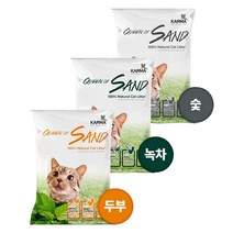 [룸펫]퀸오브샌드 두부모래3kg 오리지널녹차숯, 숯