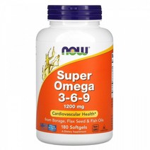 나우푸드 2개 슈퍼 오메가369 1200mg 180소프트젤