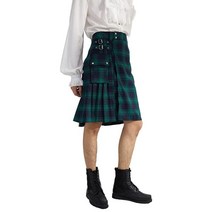 리우프 Lioop Scottish 남성용 킬트 전통 하이랜드 타탄 유틸리티 블랙 시계 3X-Large, Black Watch_3X-Large