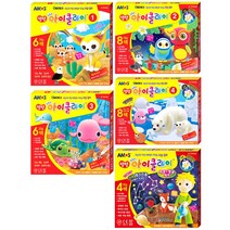 (아모스)탱탱 아이클레이4색6색8색 야광/형광세트(18g/30g), 클레이1-6색18g-페넥여우